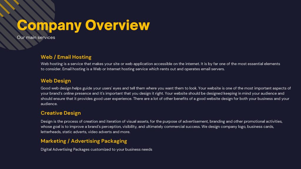 Webcentric Designs Company Profile Page 6